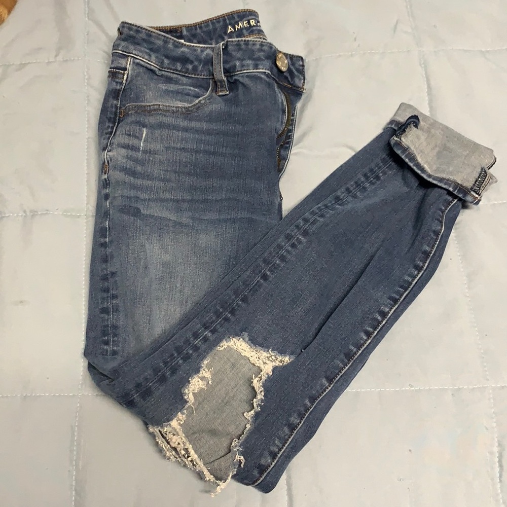 Dark wash American Eagle jeans